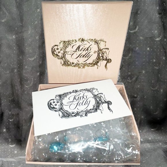 🎀Gorgeous Kirks Folly GODDESS TEARS Leverback Earrings Island Aqua &Silvertone - Picture 6 of 10